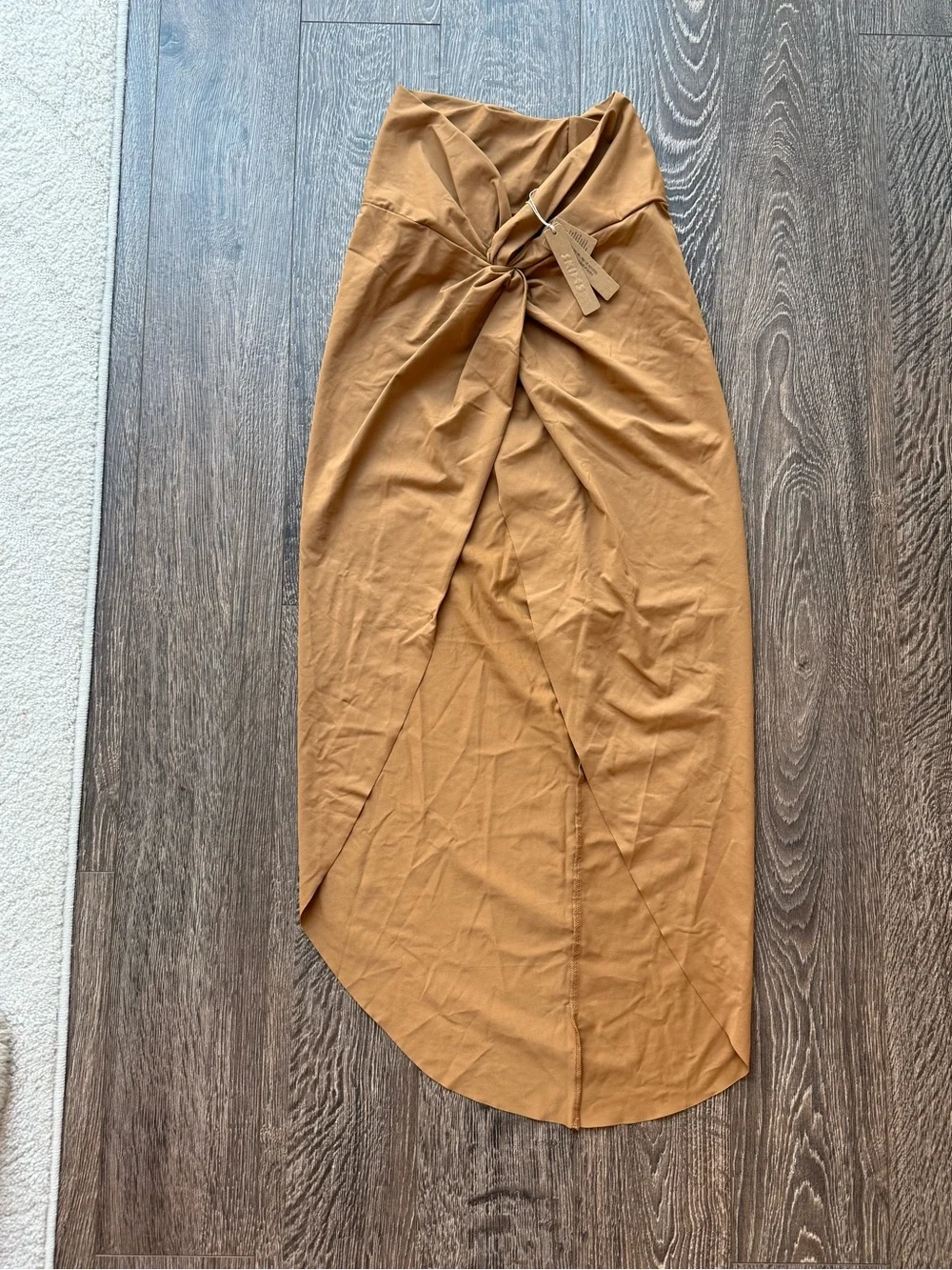 Skims Three-Piece Tan Bikini Set with Sarong